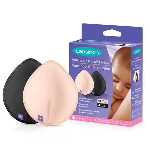 Lansinoh - Pink & Black Washable Nursing Pads